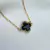 Colar trevo preto - comprar online