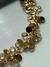Pulseira medalhinhas e zirconia - loja online