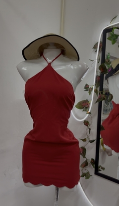 Vestido halter Rojo Ch