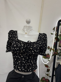 Blusa abullonada Floral M