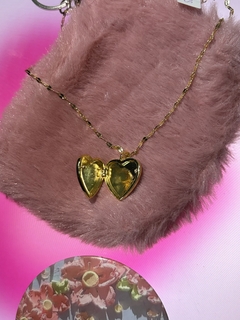 Relicario corazón Oro laminado