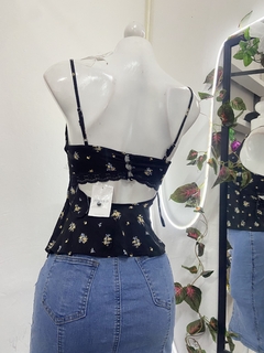 Blusa lencero cutout floral Ch-M - comprar en línea
