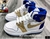 Tenis Retro 1 Blanco Azul Oro Vegeta Dragon Ball Z Mayoreo X 6 Pares - comprar en línea
