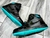Tenis Retro1 Negro Turqueza Unisex - tienda en línea