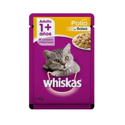 Whiskas pouch adulto sabor pollo - comprar online