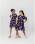 Vestido CRD Azul Arco Iris Ombro Vazado - comprar online