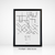 Mapas de Ciudades Enmarcado - Ciudades de México - eternial