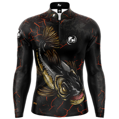Camiseta Camisa Blusa Pesca Traira Black Com Proteção Uv50+ - comprar online