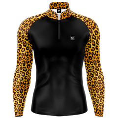 Camiseta Camisa Blusa Casual Pesca Agro Onça Print Com Zíper Proteção Uv50+ na internet