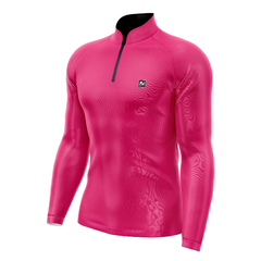Camiseta Camisa Blusa Pesca Básica Com Proteção Solar Rosa Pink - Koi Fishing Wear