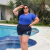 Blusa de Manga Curta Gola V Plus Size na internet