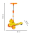 Patinete Infantil Patinho Feliz DM Toys DMR6815 3 Rodas com Luz Som Dobrável até 60kg - loja online