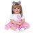 Boneca Bebê Reborn Adora Candy Menina Corpo de Pano Realista 24090 – Delicada e Macia