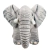 Elefante de Pelúcia 45cm Cinza Realista | Bicho de Pelúcia Infantil Presente Criança Decoração Quarto | Itaúna MG Envio Brasil na internet