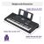 Teclado Yamaha PSR-E473 61 Teclas Sensíveis 820 Sons 290 Ritmos USB Áudio e DSP - comprar online