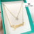 KIT COLAR PONTO DE LUZ + COLAR DE NOME PERSONALIZADO BANHADO A OURO 18K