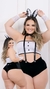 Fantasia Gata Branca Plus Size 6013