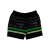 Shorts plus size ONDAS E TRILHAS listras verdes preto REF. 3211009290454