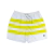 Shorts ONDAS E TRILHAS listras verde fluorescente branco REF. 277213