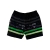 Shorts plus size ONDAS E TRILHAS listras verdes preto REF. 3211009290454 - comprar online