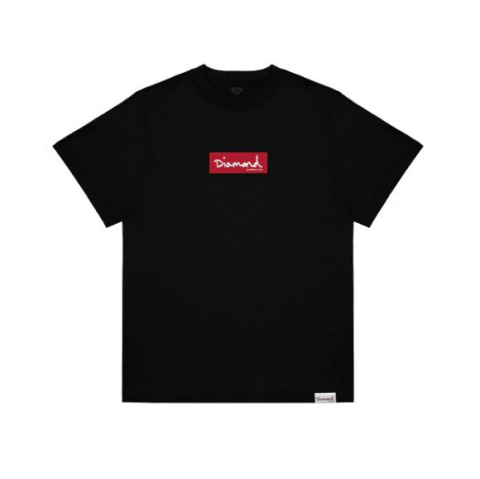 Camiseta DIAMOND box logo preta REF. 07428