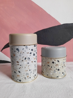 SET X2 LATAS MATE TERRAZO - comprar online