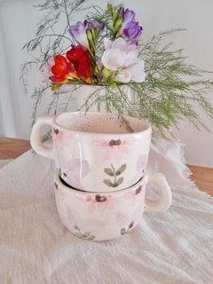 TAZA CLÁSICA FLORES - comprar online