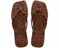 Havaianas Slim Square Velvet Animal Print - comprar online