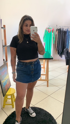 Short Saia Jeans Hering - Van Rodrigues Boutique