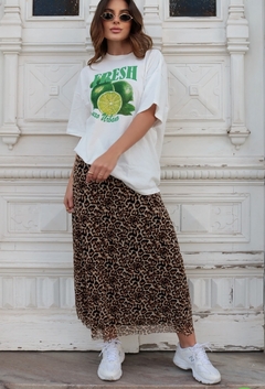Saia Tule Animal Print - comprar online