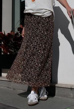 Saia Tule Animal Print na internet