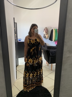 Vestido Longo Flores