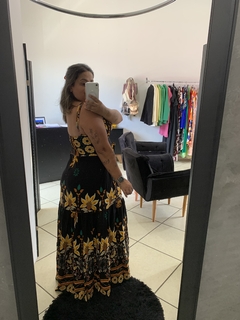 Vestido Longo Flores na internet