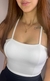 Cropped alça fina