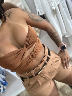 Short Linho com cinto - loja online