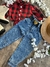 Conjunto infantil menina moda blogueirinha xadrez na internet
