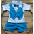 Conjunto de bebê menino Camisa com colete+gravata+short - comprar online