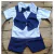 Conjunto de bebê menino Camisa com colete+gravata+short - Loja Online Fashion