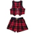 Conjunto Infantil Menina xadrez moda blogueirinha festas - comprar online