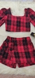 Conjunto infantil menina xadrez moda blogueirinha inverno - comprar online