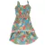 Vestido infantil floral menina com cinto
