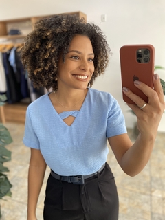 Blusa Decote Torcido - Elivi