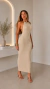 Vestido Longo Canelado Modal Premium - FERNANDA ANDRADE DA SILVA