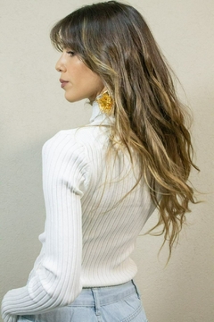 Body polera de lana blanco