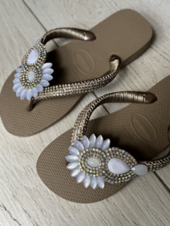 Havaiana Beige con Blanco - comprar online
