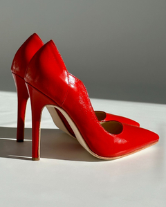Stiletto Olivia rojo charol - comprar online