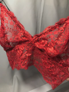 Top rojo de encaje - comprar online