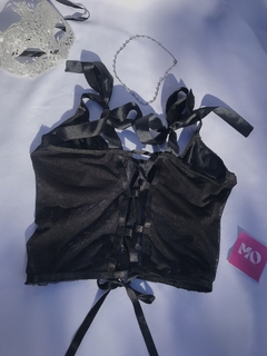 Corset negro moño - comprar online