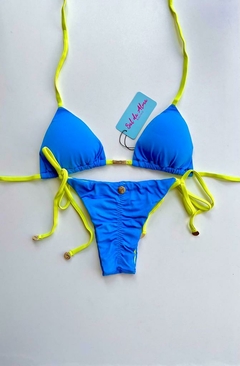LACINHO AZUL COM LIMÃO - Sal da Alma Biquínis