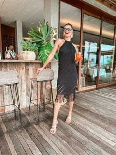 VESTIDO MACRAMÊ PRETO